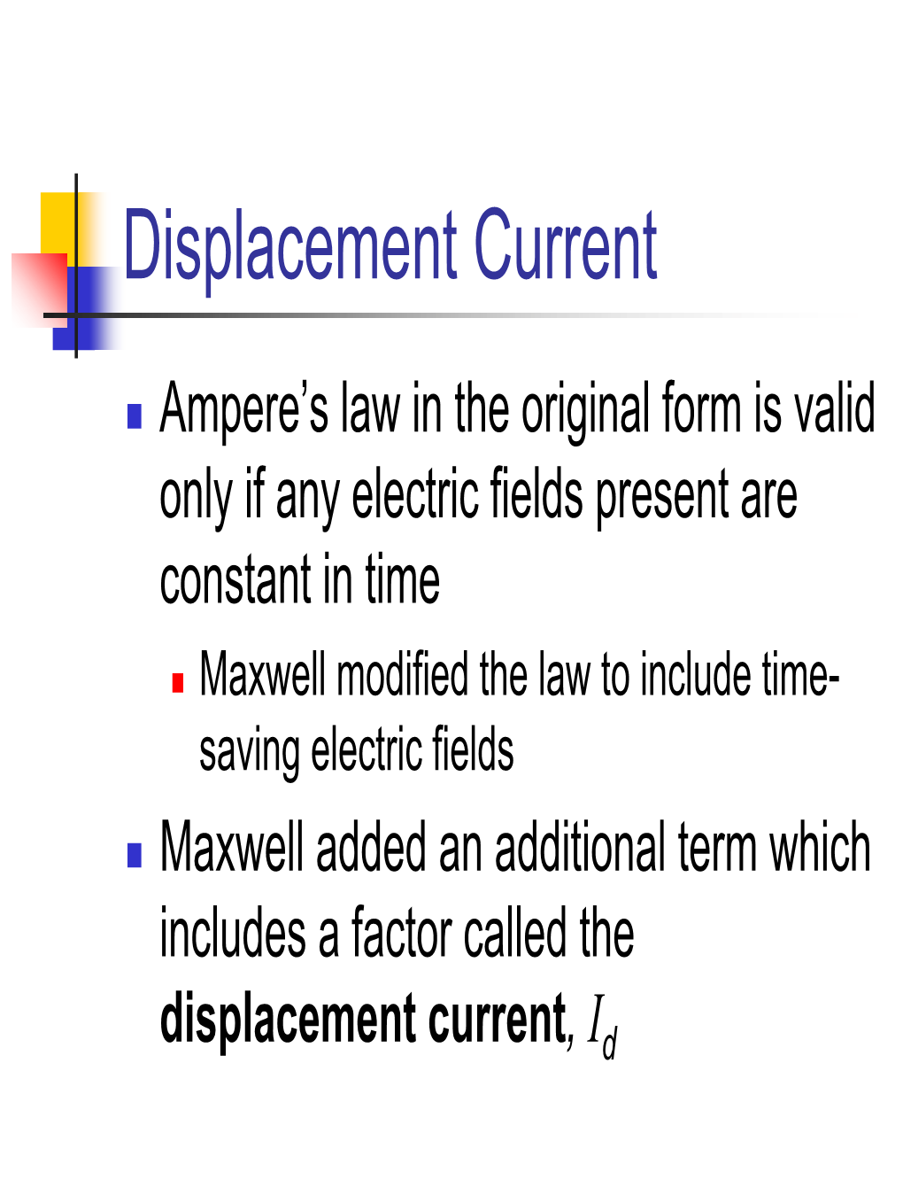 Displacement Current