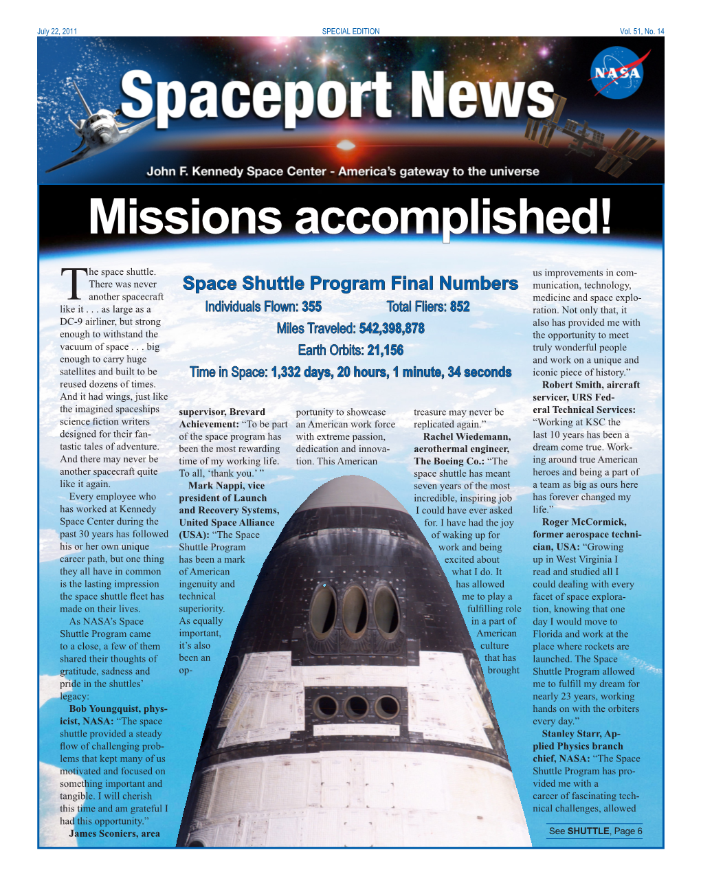 Spaceport News John F