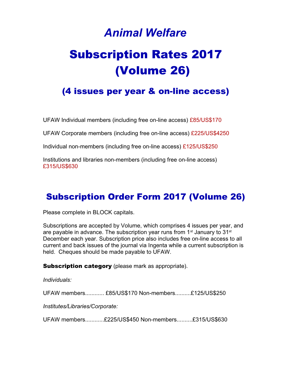 4 Issues Per Year & On-Line Access