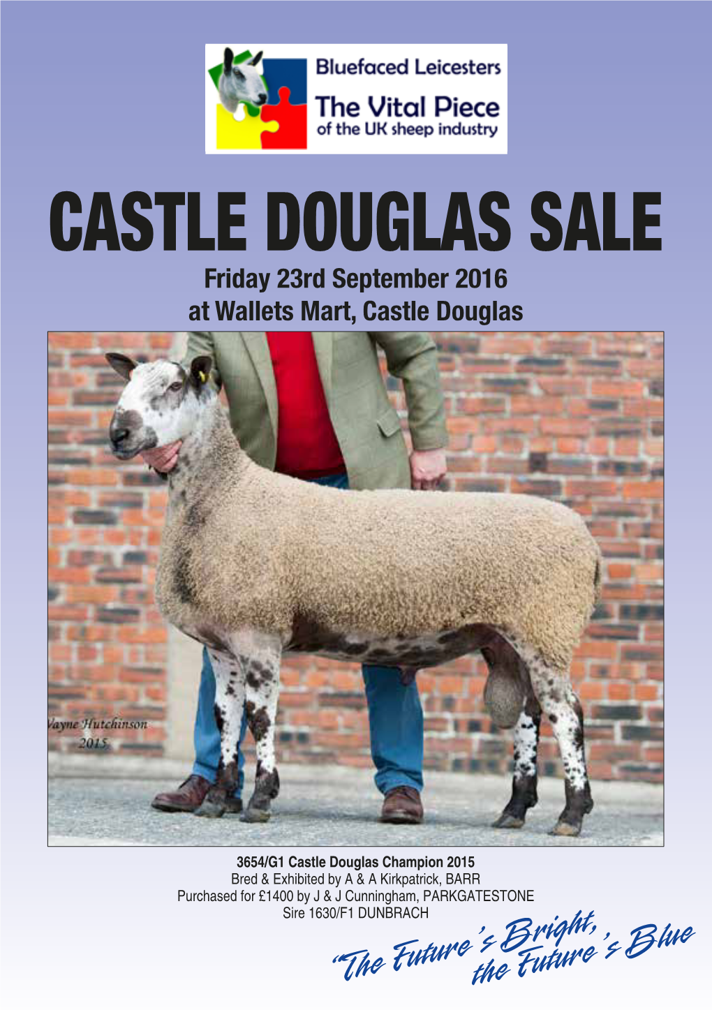 CASTLE DOUGLAS SALE Friday 23Rd September 2016 at Wallets Mart, Castle Douglas