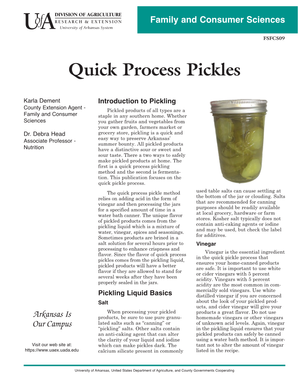 Quick Process Pickles, FSFCS09