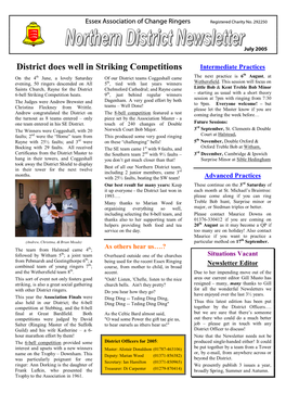 District Does Well in Striking Competitions
