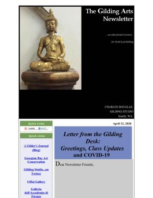 The Gilding Arts Newsletter