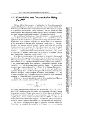 13.1 Convolution and Deconvolution Using the FFT 531