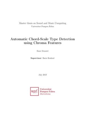Automatic Chord-Scale Type Detection Using Chroma Features