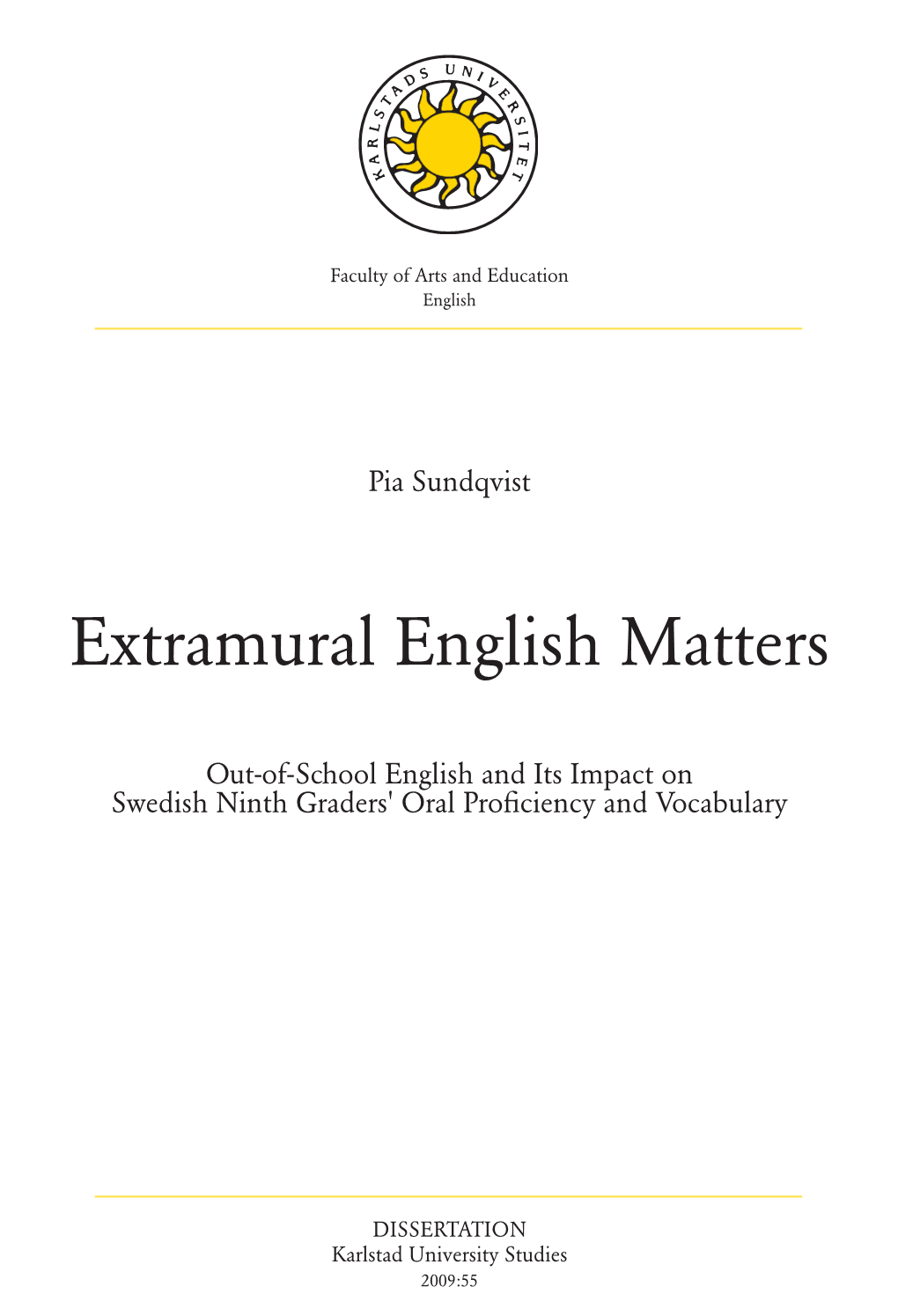 Extramural English Matters