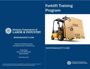 Forklift Training Program