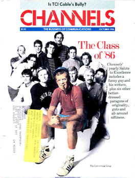 RIANIN $4.95 the IUSINESS of COMMUNICATIONS OCTOBER 1986 the Class of '86 Channels'
