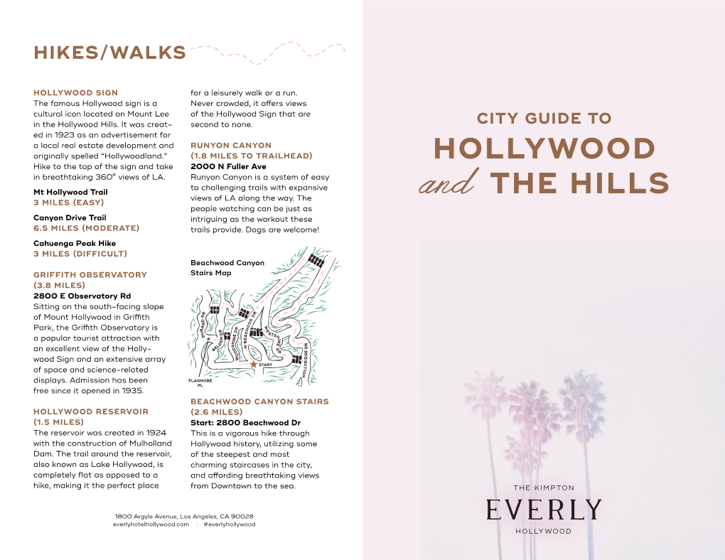 City Guide of Hollywood and the Hills