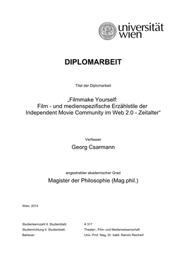 Diplomarbeit