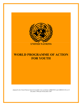 World Programme of Action for Youth (WPAY)