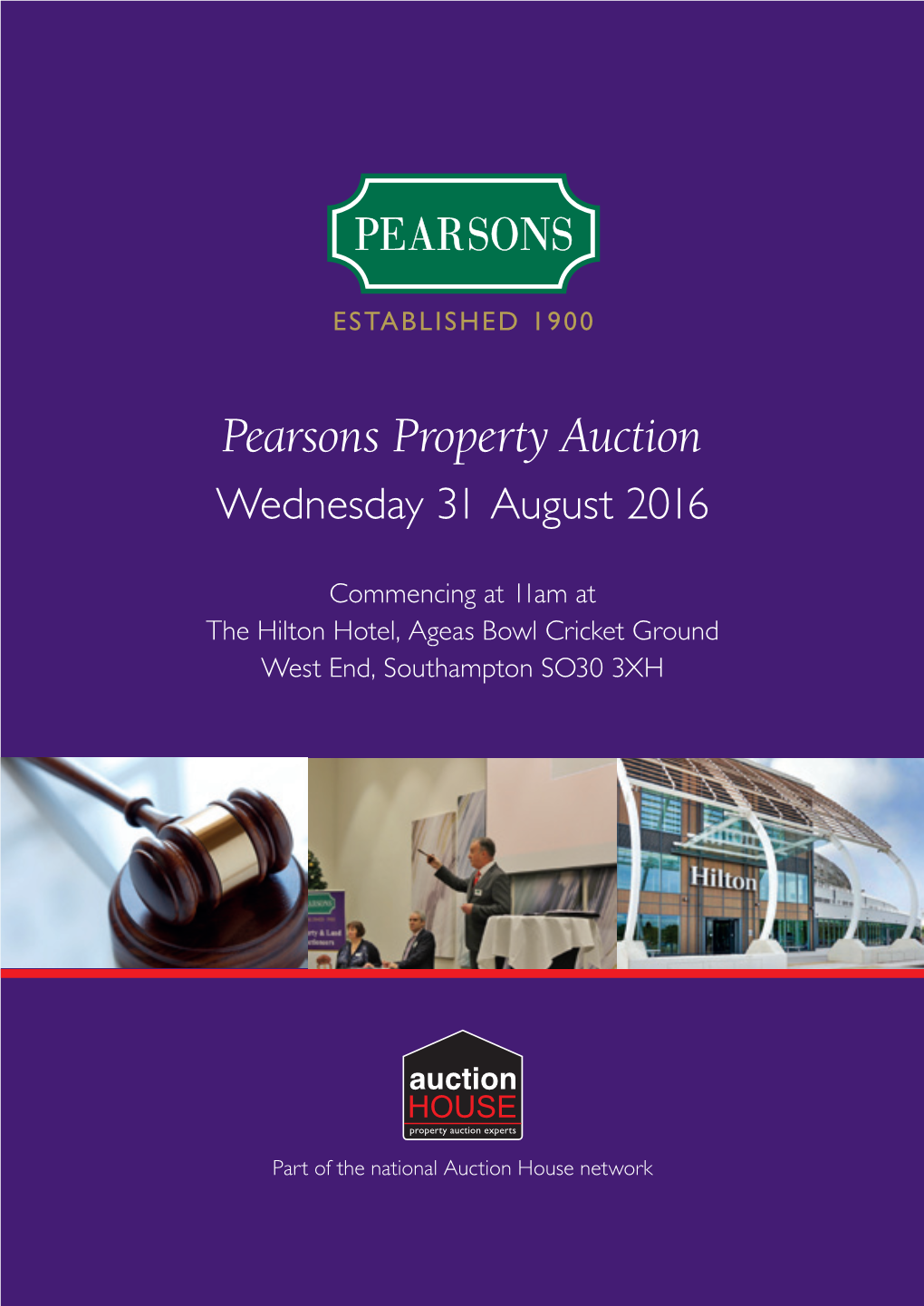 Pearsons Property Auction Wednesday 31 August 2016