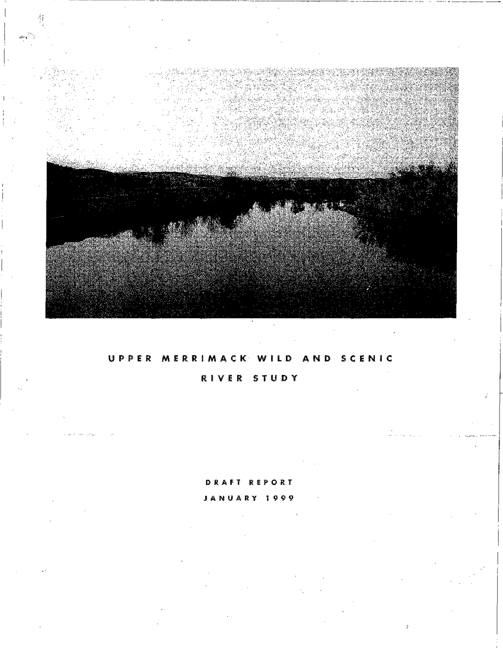 Merrimack (Upper) River Draft Study Report, New Hampshire