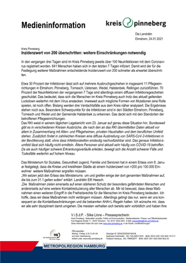 Medieninformation Die Landrätin Elmshorn, 24.01.2021