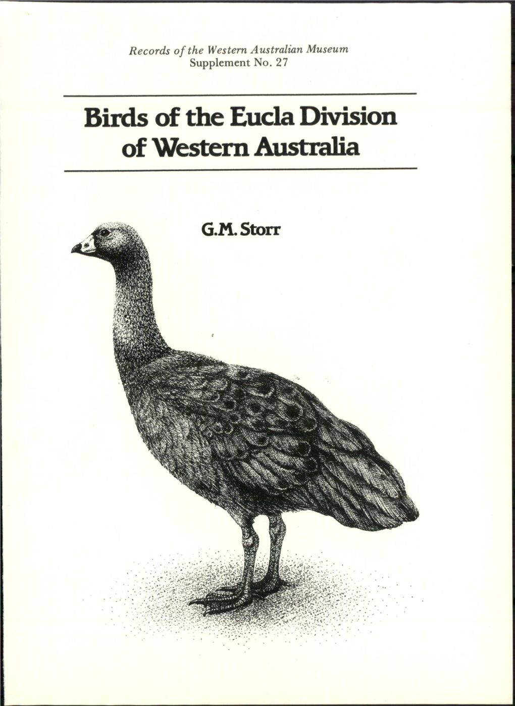 Birds Ofthe Eucla Division Ofwesternaustralia
