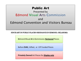 Edmond Visual Arts Commission Album of Art Pieces