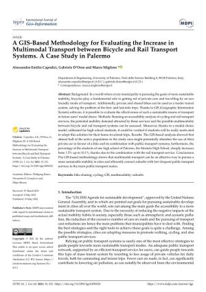 A GIS-Based Methodology for Evaluating the Increase in Multimodal Transport Between Bicycle and Rail Transport Systems