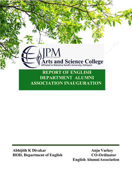 Report of English Department Alumni