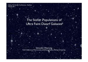 The Stellar Populations of Ultra Faint Dwarf Galaxies
