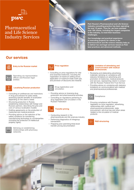 Pharmaceutical and Life Science Industry Services
