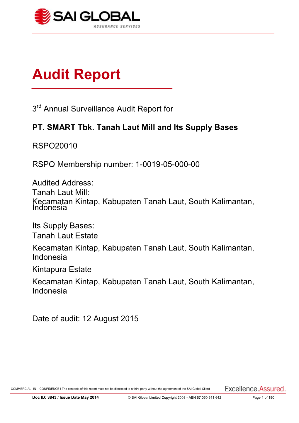 RSPO Audit Report