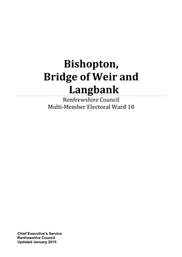 Ward 10: Bishopton, Bridge of Weir and Langbank