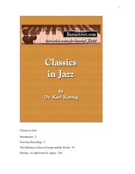 Classics in Jazz