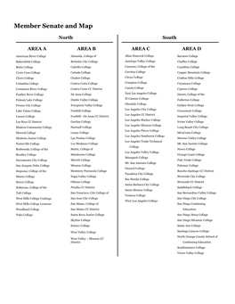 Area Map and College Listing