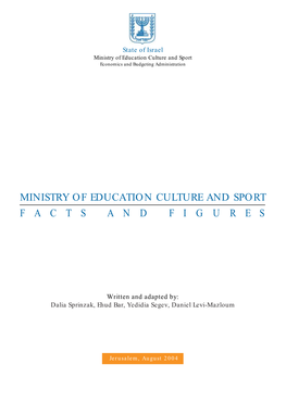 Ministry of Education Culture and Sport Economics and Budgeting Administration