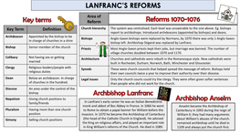 Lanfranc's Reforms