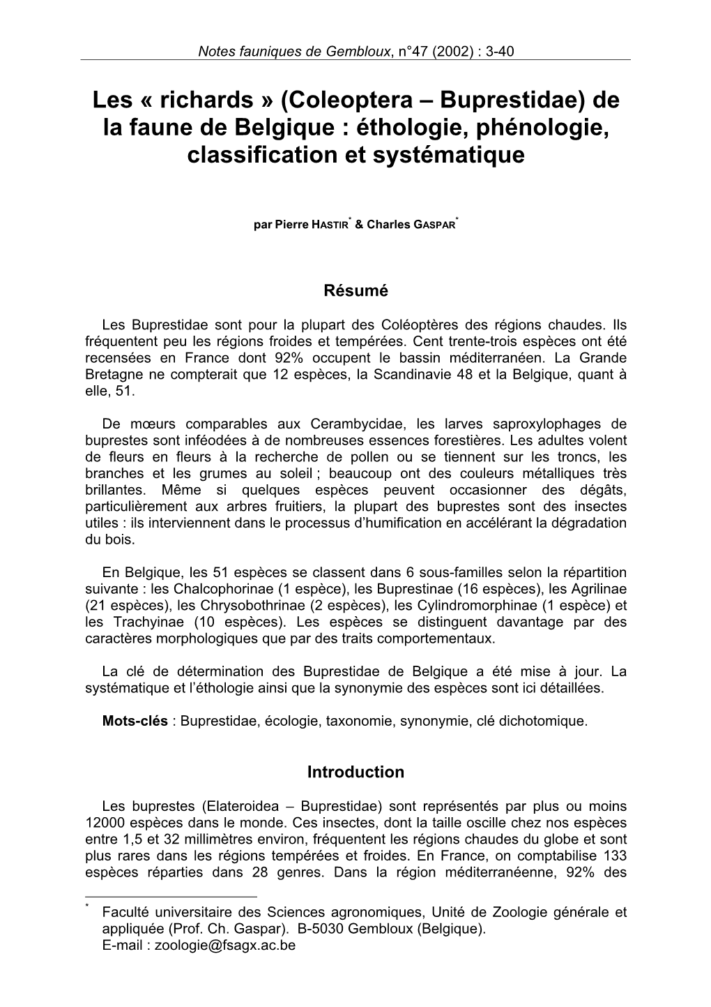 Buprestidae-Belgique.Pdf