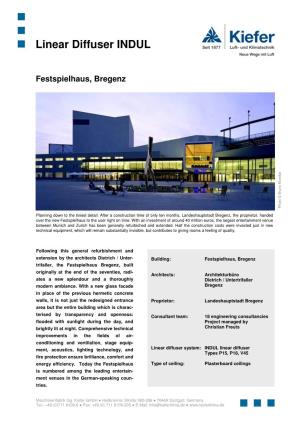 Project Report INDUL Festspielhaus Bregenz