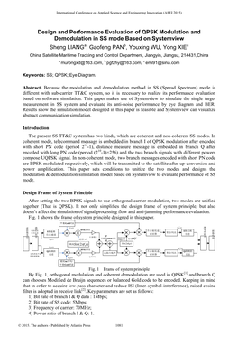 Design and Performance Evaluation of QPSK Modulation And