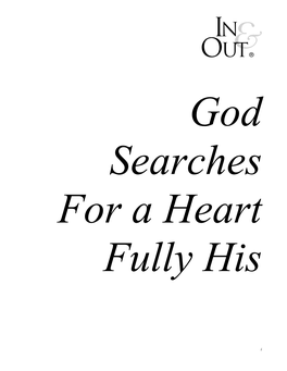 God Searches for a Heart Fully His