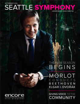 Begins Morlot C O N D U C T S Beethoven Elgar & Dvořák