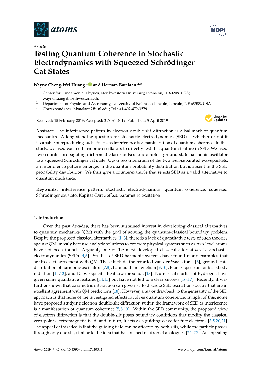 Testing Quantum Coherence in Stochastic Electrodynamics with Squeezed Schrödinger Cat States