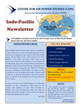 Indo-Pacific Newsletter