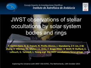 JWST Observations of Stellar Occultations by Solar System Bodies and Rings
