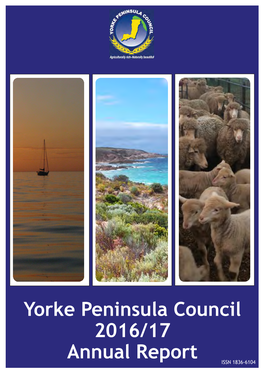 Yorke Peninsula Council 2016/17 Annual Report ISSN 1836-6104 Council Information