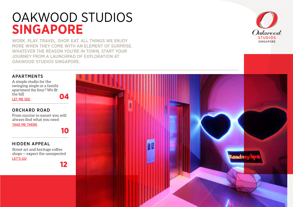 Oakwood Studios Singapore Work