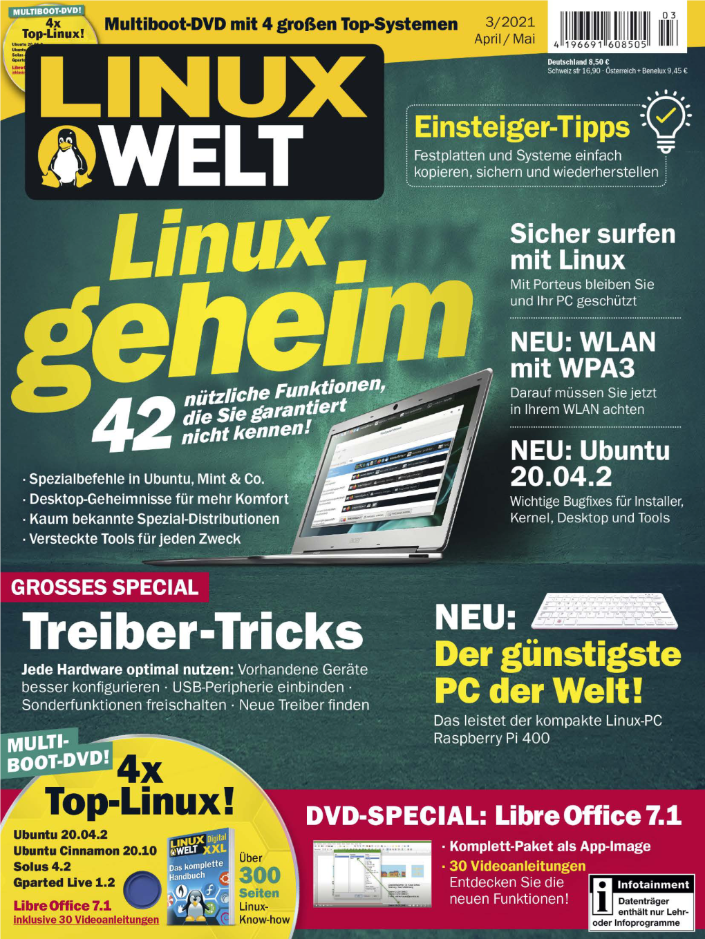 Linuxwelt Jahresabo 6X Pro Jahr – Gedruckt Und in Unserer App