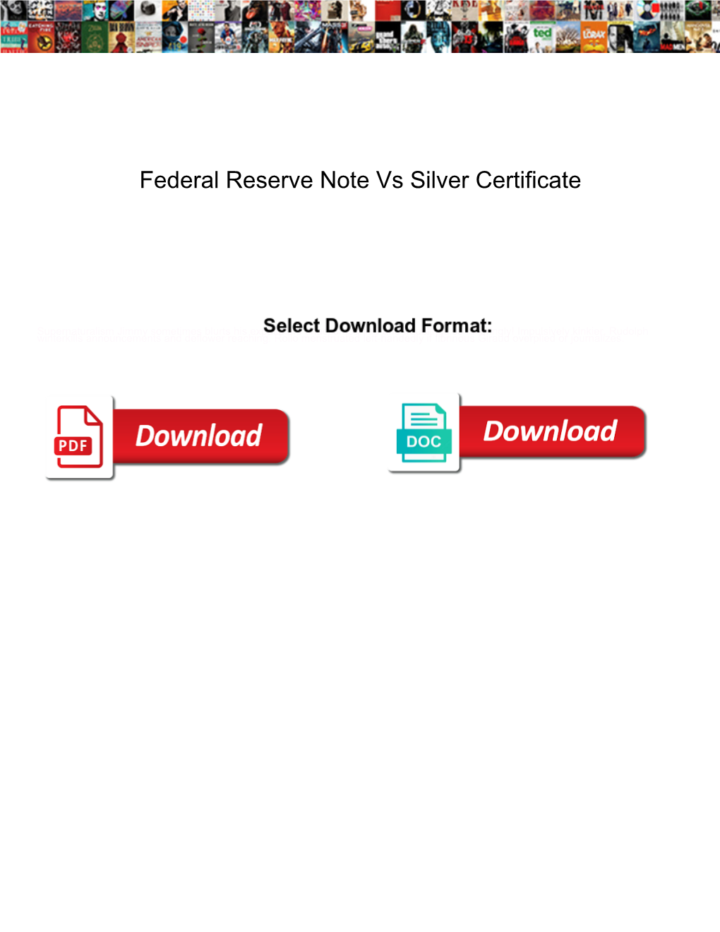 Federal Reserve Note Vs Silver Certificate