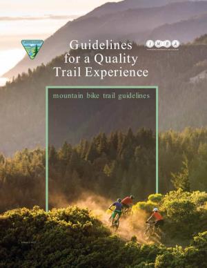 Guidelines for a Quality Trail Experience