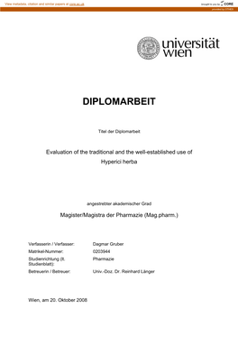 Diplomarbeit