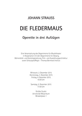 Johann Strauss: "Die Fledermaus"