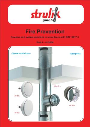 Fire Prevention Dampers and System Solutions in Accordance with DIN 18017-3