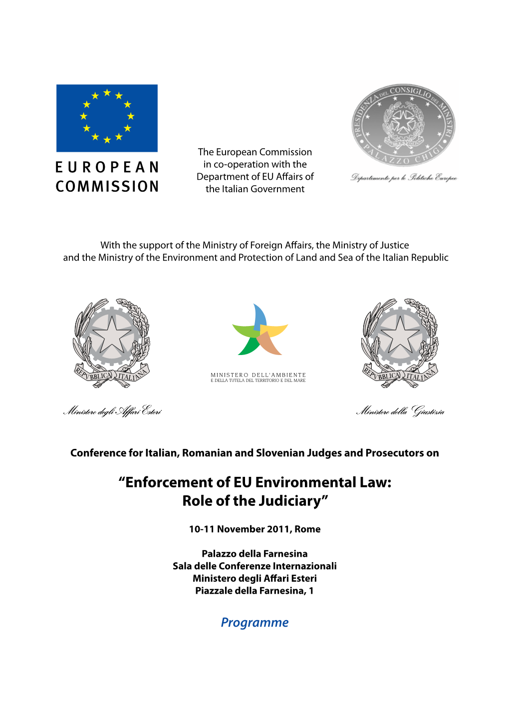 “Enforcement of EU Environmental Law: Role of the Judiciary”