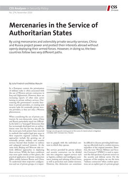 Mercenaries in the Service of Authoritarian States