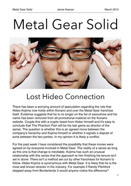 Lost Hideo Connection