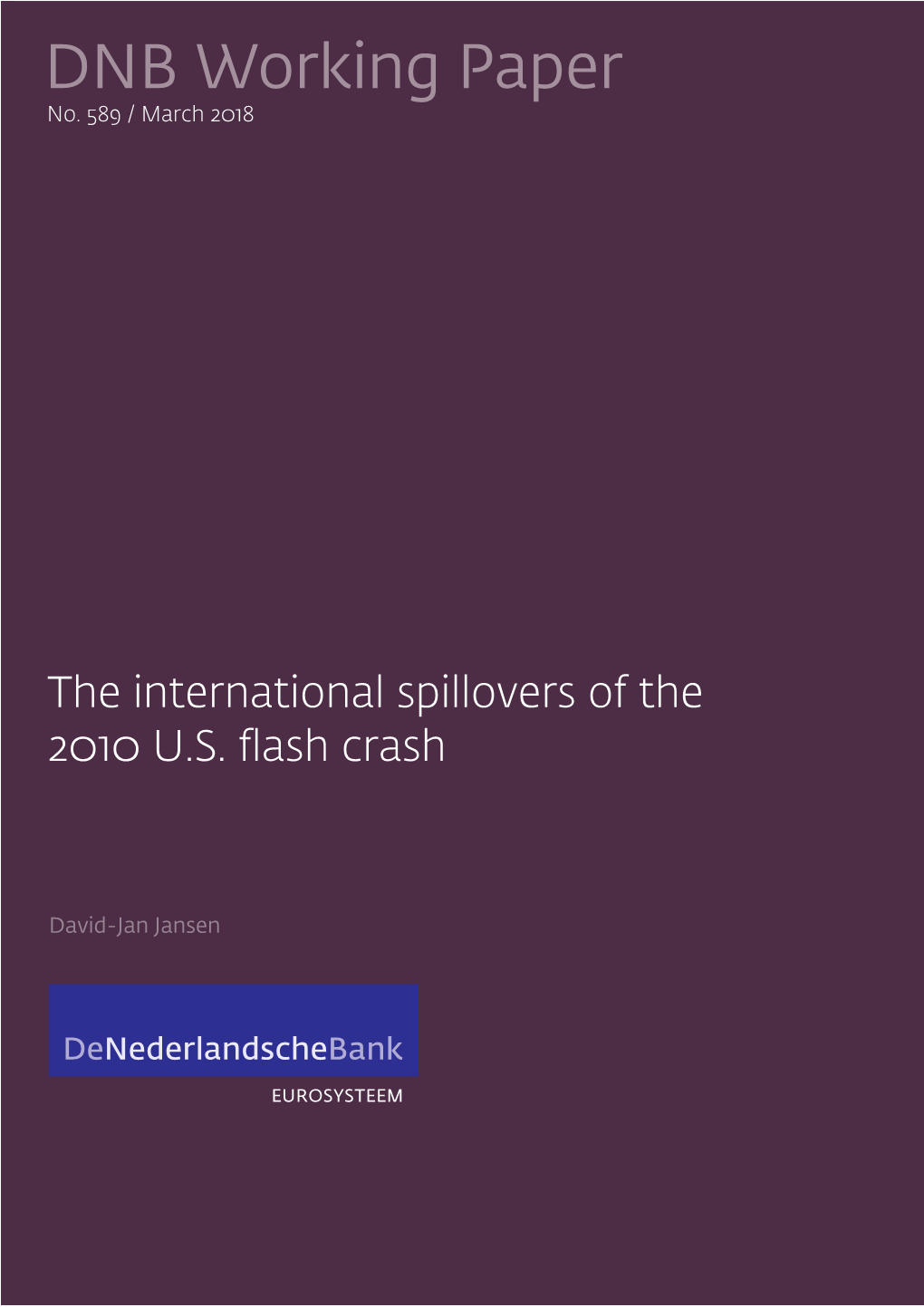 The International Spillovers of the 2010 U.S. Flash Crash